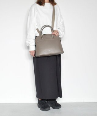 blancle シュリンクレザー  エンベディッド2WAYボストン BLACK