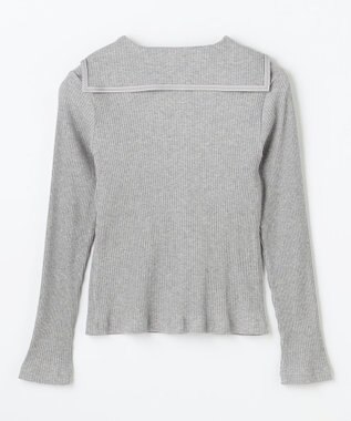 組曲 KIDS 【110-140㎝】 セーラーカラー リブトップス グレー