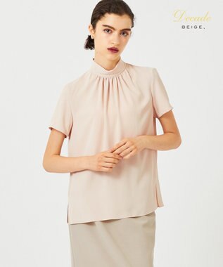 BEIGE， EVA / ハイネックブラウス Nude