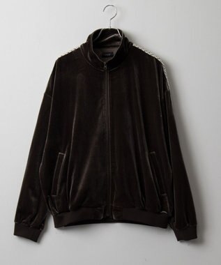 WEGO ベロアライントラックジャケット ブラウン