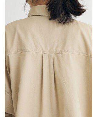 Green Parks ショート丈ワイドシャツ Beige
