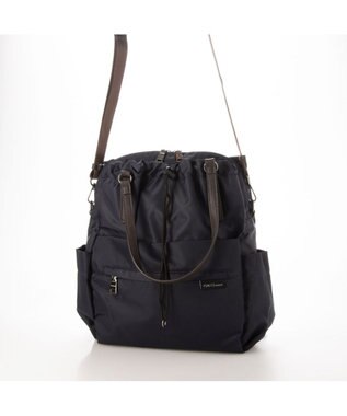 Y'SACCS 【Y’SACCS vous et】ポーチ付き4WAYリュック ネイビー