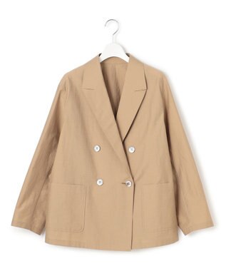 23区 L 【洗える】MANTECO ブライトワッシャー ジャケット キャメル系