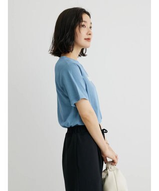 Green Parks ・ＲＡＹ　ＣＡＳＳＩＮ　パールドットロゴＴシャツ Blue