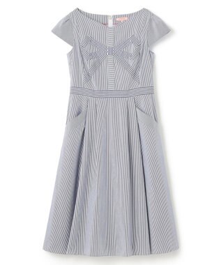 TOCCA 【洗える】STRIPE PARTY ドレス ブルー系5
