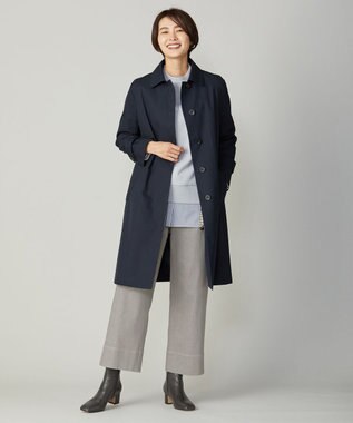 J.PRESS LADIES L 【洗える】 10oz Stretch Denim セミワイド パンツ ライトグレー系