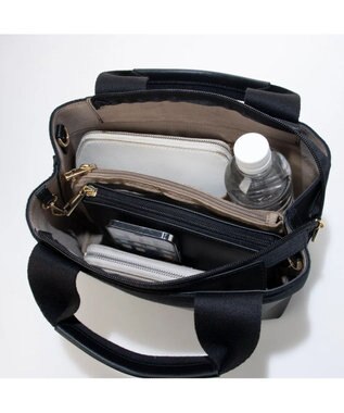 UNBILLION cachecache テープディテール2wayパーテーショントート ブラック