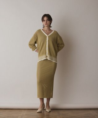 メッシュタイトニットスカート