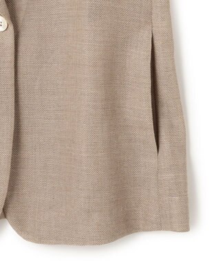 BEIGE， LIATRIS / シアー テーラードジャケット Flax