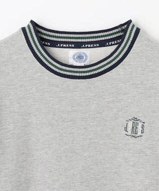 J.PRESS KIDS 【140-170cm】トリコリブコンビボーダー ミニ裏毛 トレーナー グレー系