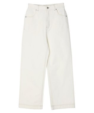 earth music&ecology コットンツイルバギーパンツ Off White