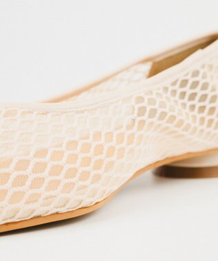 BONTRE 【PRECIEUX JOUET/プレシュウジュエ】メッシュインチュールパンプス/029PJ ホワイト