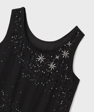 GRACE CONTINENTAL シャイニーembドレス ブラック