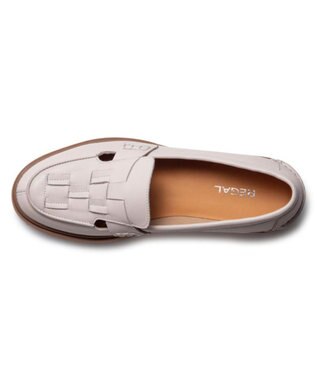 REGAL FOOT COMMUNITY 【リーガルレディース】F80R イントレチャートローファー カジュアルシューズ アイボリー