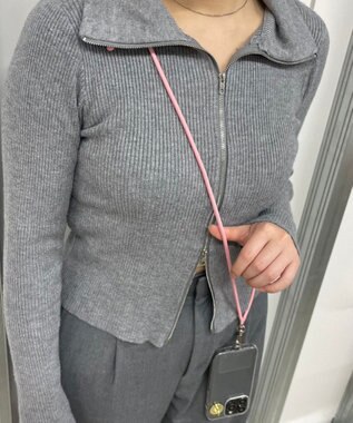 WEGO シート付きロープストラップ ピンク