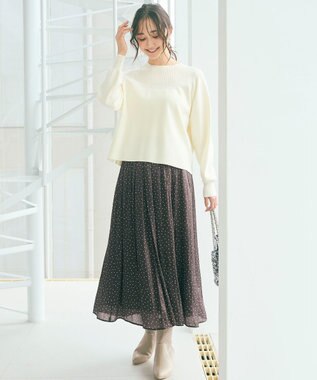 ANY SIS 【洗える】ショート丈 プルオーバー アイボリー