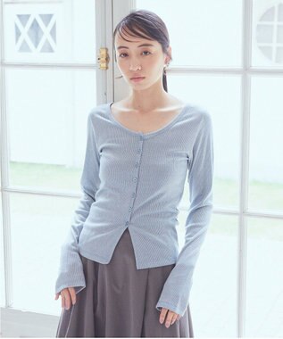 ラメリブカーディガン / earth music&ecology | ファッション通販  