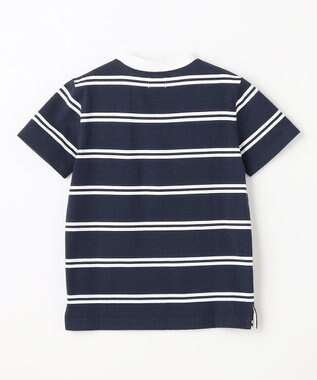 J.PRESS KIDS 【140-170cm】ハウス刺繍ボーダー Ｔシャツ ネイビー系1
