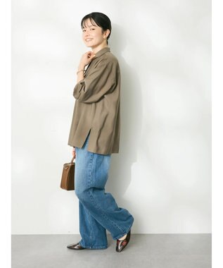 CRAFT STANDARD BOUTIQUE バックプリーツシャツ Khaki