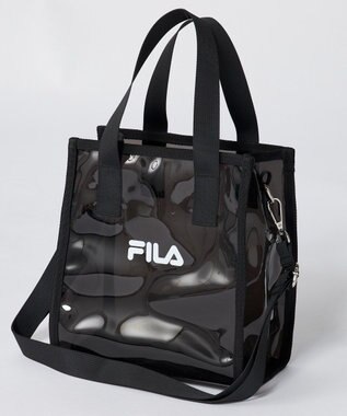 OP／FILA 【FILA】PVCロゴ2WAYバッグ ブラック