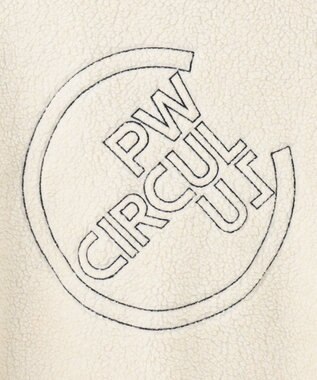 PW CIRCULUS 【MEN】【撥水/防風】リバーシブル ボア ジップアップ ブルゾン ホワイト×ブラック