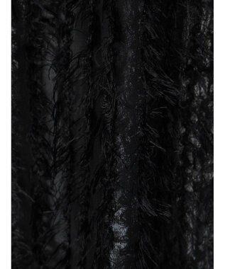 Green Parks ボウタイ付きフェザーノースリーブプルオーバー Black