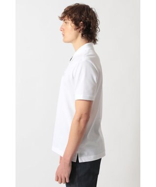DAKS フロントジップ ハウスチェックパイピング ポロシャツ スノーホワイト