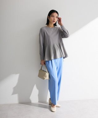 Green Parks ペプラムドッキングプルオーバー Gray