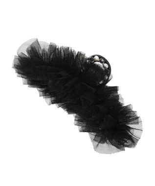Maison de FLEUR チュールビジューバンスクリップ Black