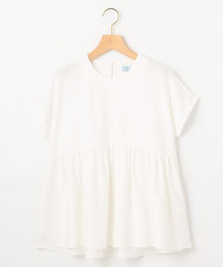 組曲 S ツイルジャージーティアード カットソー ホワイト系