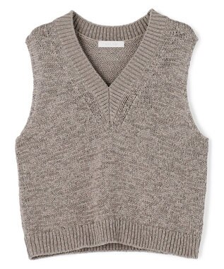 テープヤーンニット ベスト