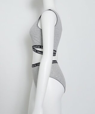 WEGO 【ハーフトップ＆ショーツセット】Liliane　Ciel　クロスロゴ グレー