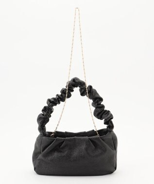 ANY SIS ソフトギャザーパーティ バッグ ブラック