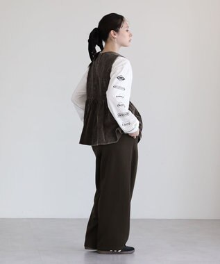 Green Parks ・ＥＬＥＮＣＡＲＥ　ＤＵＥ　ケミカルコーデュロイベスト Brown