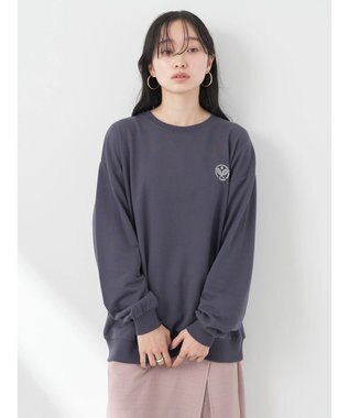 earth music&ecology テニスクラブロゴロンＴＥＥ Charcoal Gray