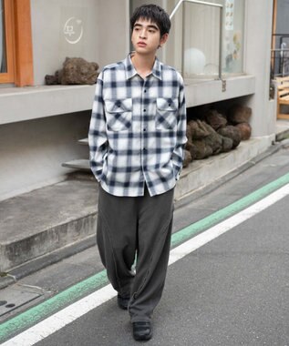 WEGO 【ユニセックス着用ITEM/ウエストゴム/MLサイズ展開】バルーン3Dスウェットパンツ ブラックその他