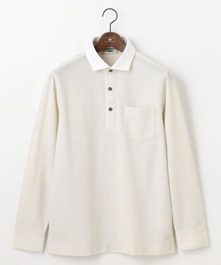 JOSEPH ABBOUD 【25SS・オーガニックコットン使用】ダディ ポロシャツ アイボリー系