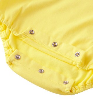 MIKI HOUSE HOT BISCUITS 【70-80cm】 顔ドン ボディシャツ(ロンパース) 黄