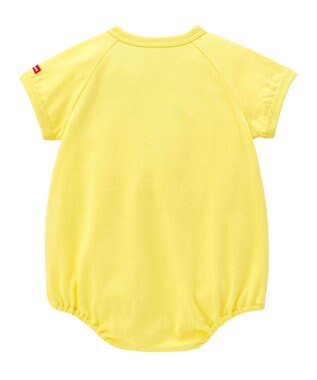 MIKI HOUSE HOT BISCUITS 【70-80cm】 顔ドン ボディシャツ(ロンパース) 黄