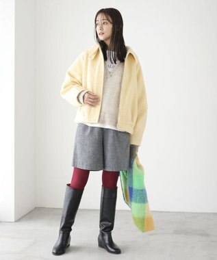 Green Parks ＲＵＰＩＳ．インヒールロングブーツ Black