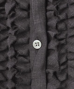 23区 L 【VERY11月号掲載/洗える】TWボイル フリルディテール ブラウス グレー系