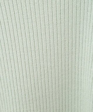 Green Parks 洗えるボトルネックリブニットプルオーバー Mint