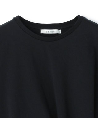 BEIGE， CERUSSITE / フォルムタック ドレープTシャツ Black