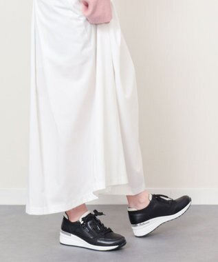 Bridget Birkin 【PARADIS COULEUR】サイドジップヒールアップスニーカー ブラックコンビ