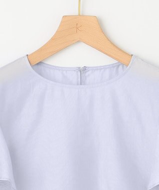 組曲 カールマイヤーフリル ブラウス サックスブルー系1