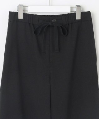 J.PRESS LADIES 【洗える】ツムギート flannel ワイド パンツ ブラック系