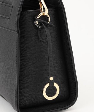 組曲 ベルトデザインスクエアショルダーバッグ ブラック系