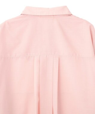 AMERICAN HOLIC 【イージーケア】シアーラウンドシャツ Pink