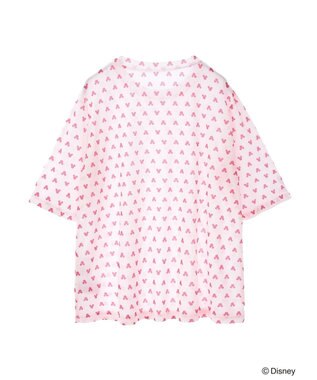 Green Parks ミッキーフレンド／シアープリント半袖プルオーバー Pink