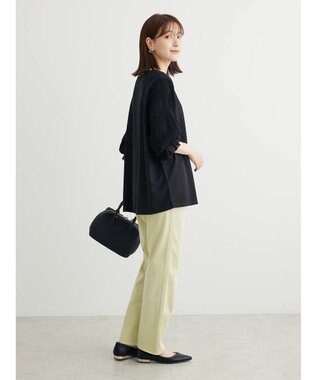 Green Parks マジョリカドッキング７分袖プルオーバー Black